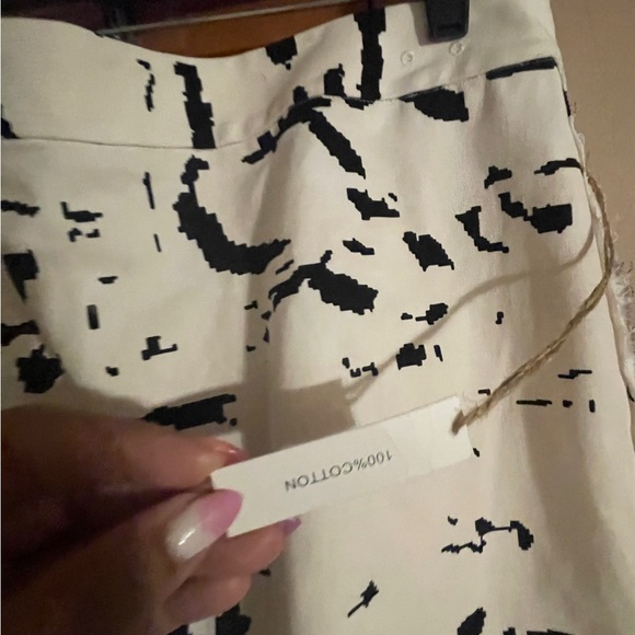 Maison Blanche new pencil skirt size 4 NWT bikercore statement cotton timeless - Picture 4 of 12